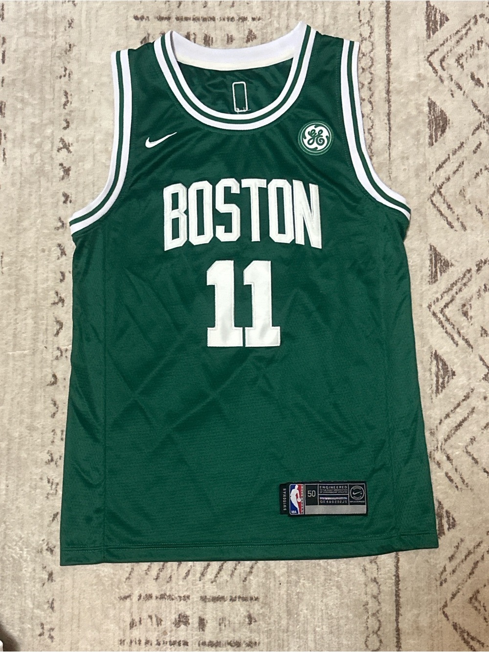 Nike Green Boston Celtics Kyrie Irving #11 Basketball Jersey
